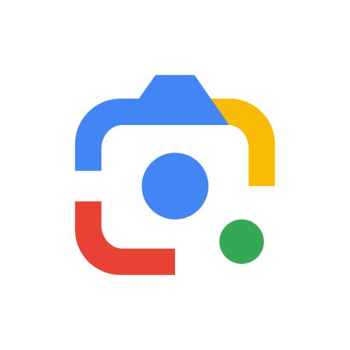 Image contains google lens logo.