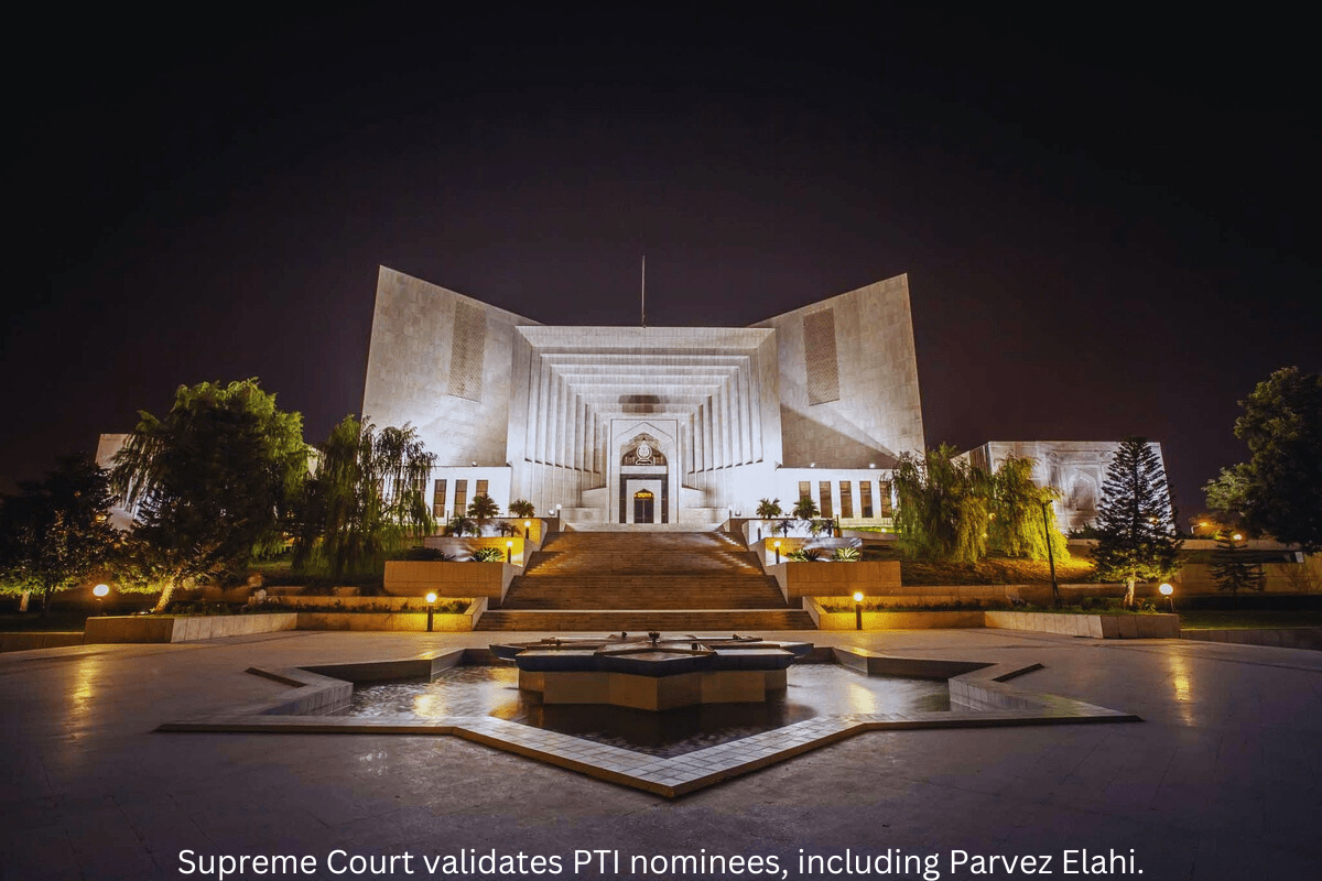 Supreme Court validates PTI nominees, including Parvez Elahi